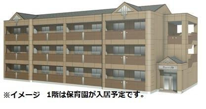 倉敷市昭和１丁目の賃貸マンションの外観|イメージパース