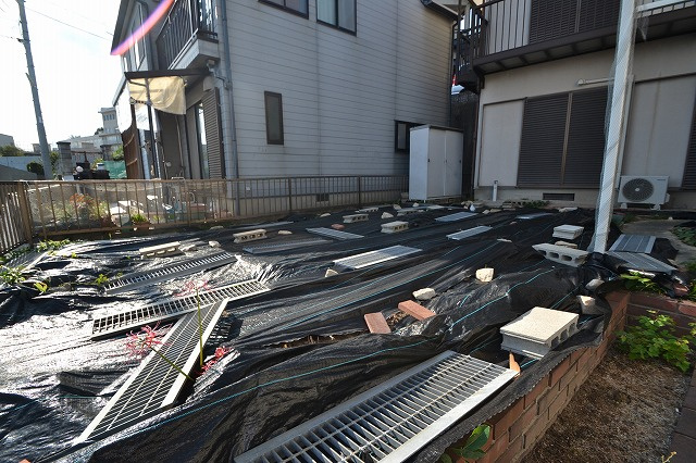 広島市西区草津梅が台の一戸建ての庭|簡単な家庭菜園も楽しめるお庭です
