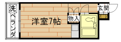 シティハイツ三条の間取り
