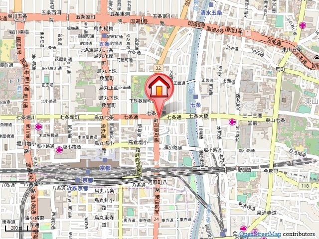 エステムプラザ京都河原町通Ⅱレジデンシャルの地図