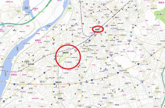四十瀬　売店舗の地図