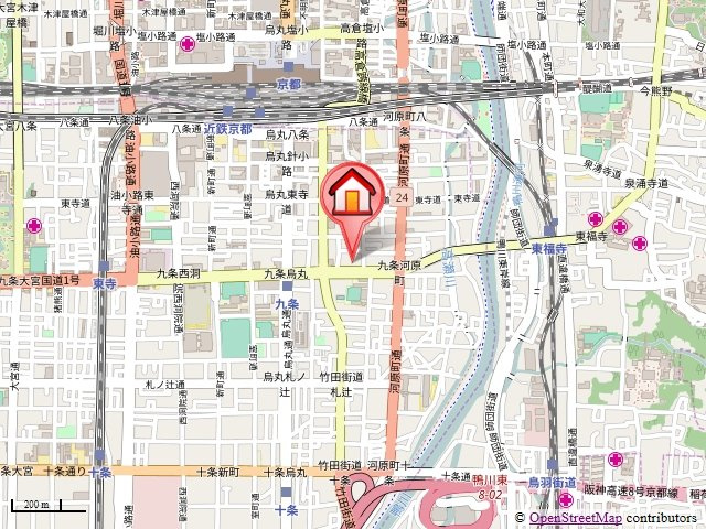 エステムコート京都駅前KOTO（エステムコート京都駅前コト）の地図