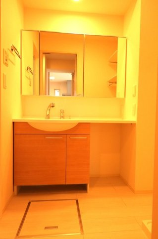 プロムナード新堀の洗面所|脱衣スペースもあります