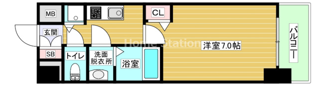 【間取り】 | プレサンス大阪福島シエル