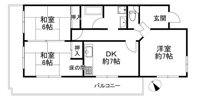 【間取り】 | 千鳥が丘ハイツ　収益