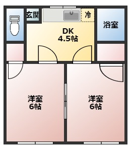 【間取り】 | コーポ高木