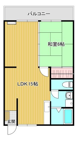 【間取り】 | コーポラスアシカ