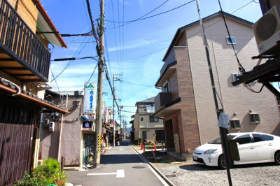 【前面道路含む現地写真】 | 北区紫野中柏野町　2区画　新築戸建