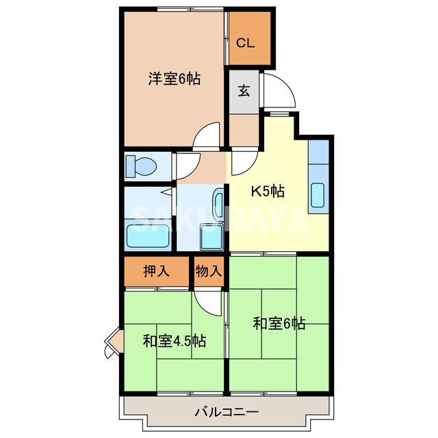 進峰マンションA棟の間取り