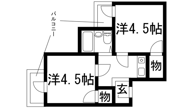【間取り】 | ドムス鉢塚