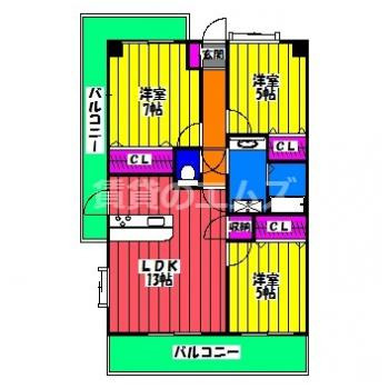 【間取り】 | 第３３川崎ビル | 第３３川崎ビルの間取り
