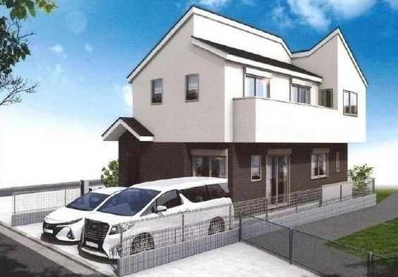 保土ヶ谷区鎌谷町　新築戸建の外観パース
