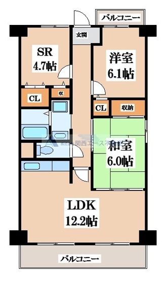 【間取り】 | アステール住道