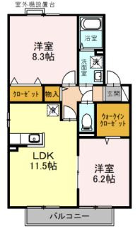 【間取り】 | ヴィラージュB棟