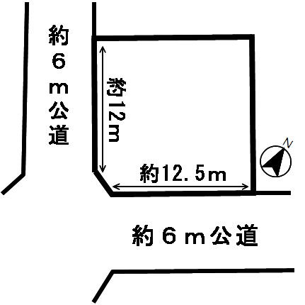 ５３８０５　岐阜市加野土地の区画図