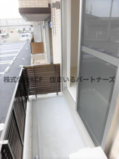 sakuraⅢのバルコニー|広々としたバルコニーです