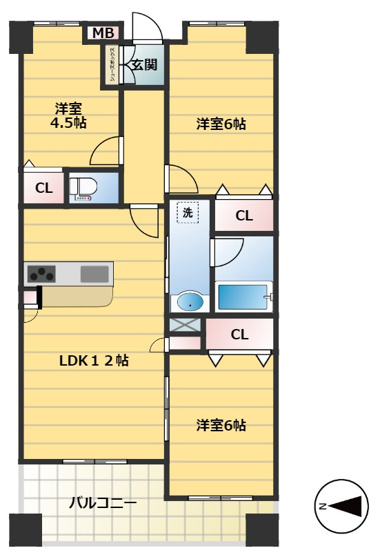 【間取り】 | フローラル東葛西Ⅵ