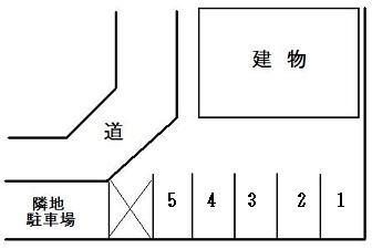 魚屋町駐車場の区画図