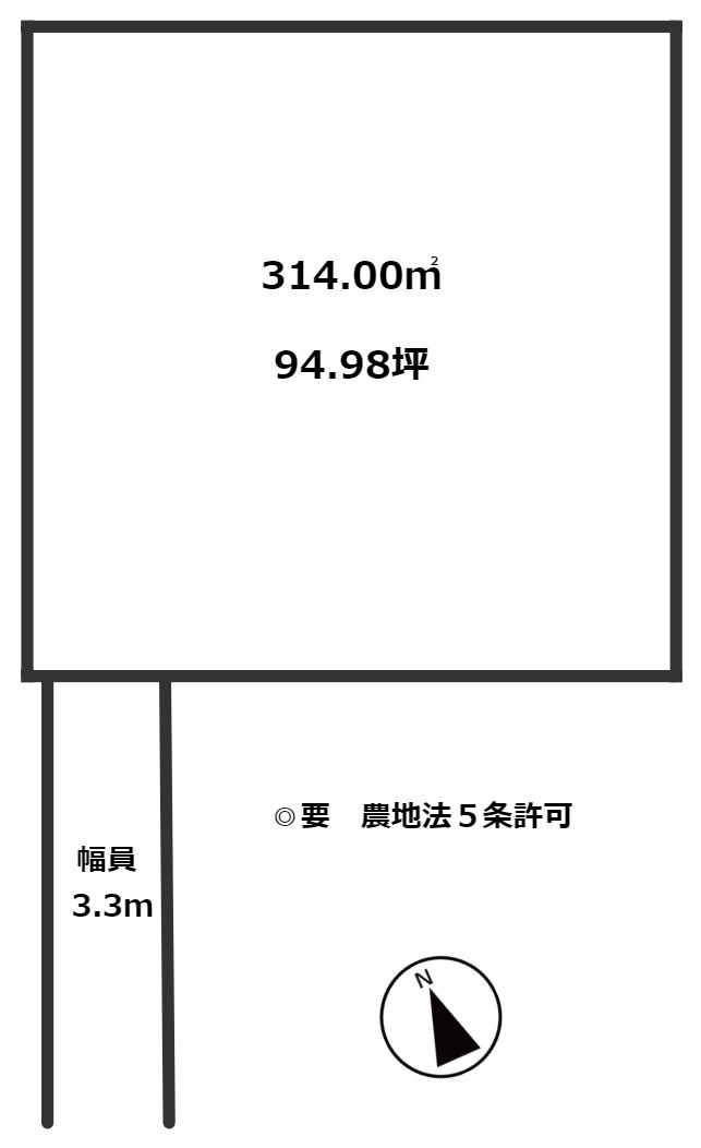 東南湖　売地の土地図|東南湖売地