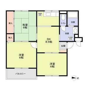 【間取り】 | ニューリバーサイド八尾南B