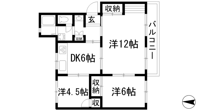 【間取り】 | 清和台住宅（公社分譲）