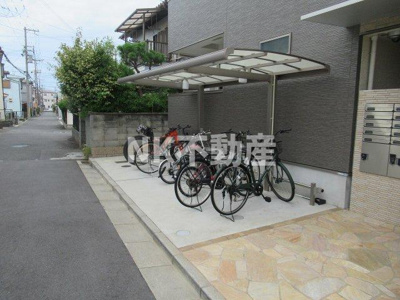 【その他共用部分】 | マノワール八番（鴻池新田賃貸） | 駐輪場です