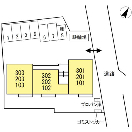 ドルフエンデⅢの区画図