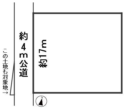 ５３８８３　岐阜市西荘土地の区画図