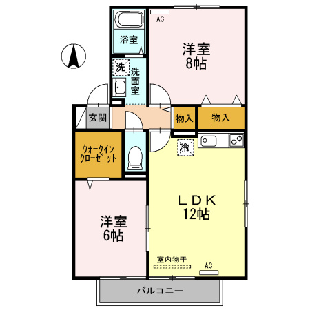 グランシャリオ堀川C棟の間取り