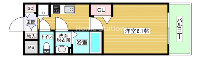 【間取り】 | ララプレイス梅田西イルミナーレ