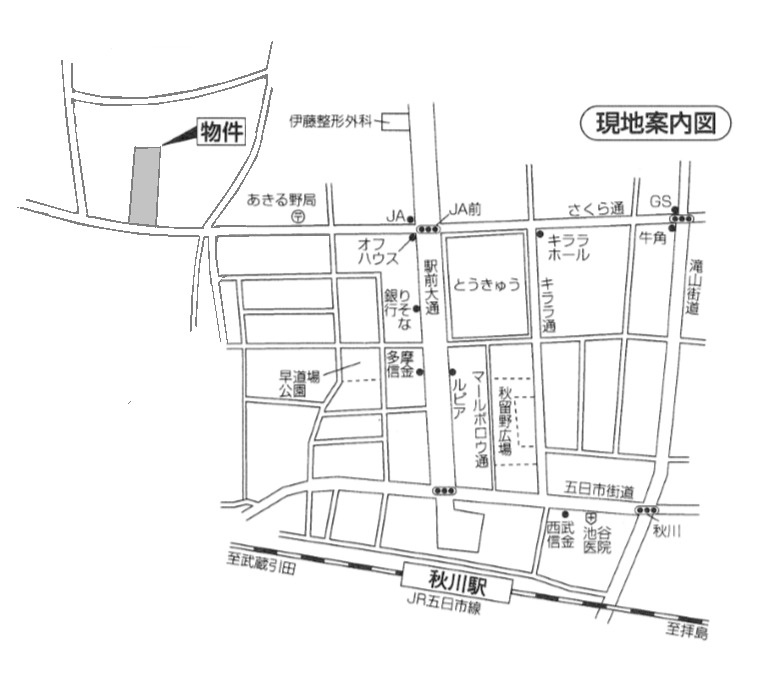 平野三吉野パーキングの地図|案内図