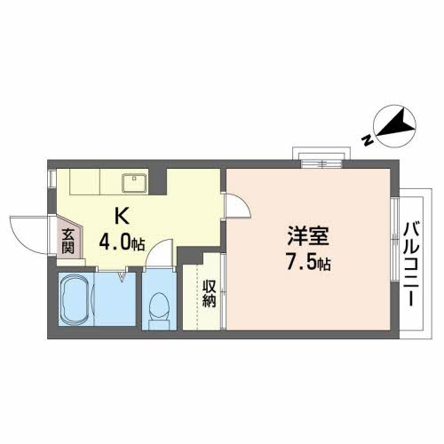 ユーロハイツ名須川の間取り