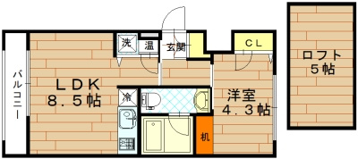 ParkSideMibu（パークサイド壬生）の間取り