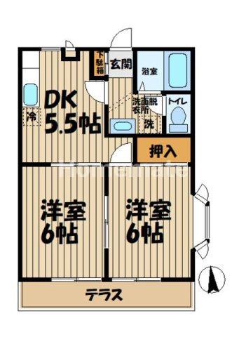 【間取り】 | ロイヤルパレス弐番館