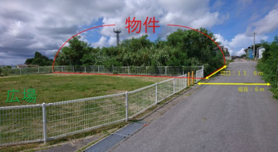 【前面道路含む現地写真】 | 沖縄市知花　売地