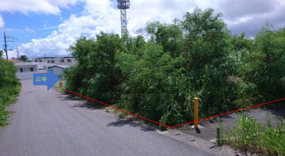 【前面道路含む現地写真】 | 沖縄市知花　売地