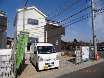 【前面道路含む現地写真】 | 現地見学会　さいたま市見沼区御蔵　南道路に面する新築分譲住宅全2棟 | 前面道路含む現地写真です