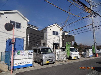 【前面道路含む現地写真】 | 現地見学会　さいたま市見沼区御蔵　南道路に面する新築分譲住宅全2棟 | 前面道路含む現地写真です