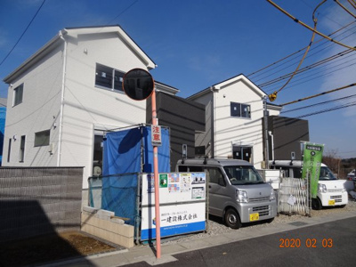 【前面道路含む現地写真】 | 現地見学会　さいたま市見沼区御蔵　南道路に面する新築分譲住宅全2棟 | 前面道路含む現地写真です