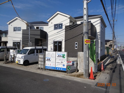 【前面道路含む現地写真】 | 現地見学会　さいたま市見沼区御蔵　南道路に面する新築分譲住宅全2棟 | 前面道路含む現地写真です