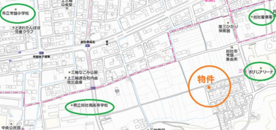 【地図】 | アイディール三輪Ａ棟 | 総社市　賃貸　戸建て　三輪　アイディール三輪