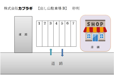 【区画図】 | 出し山駐車場B