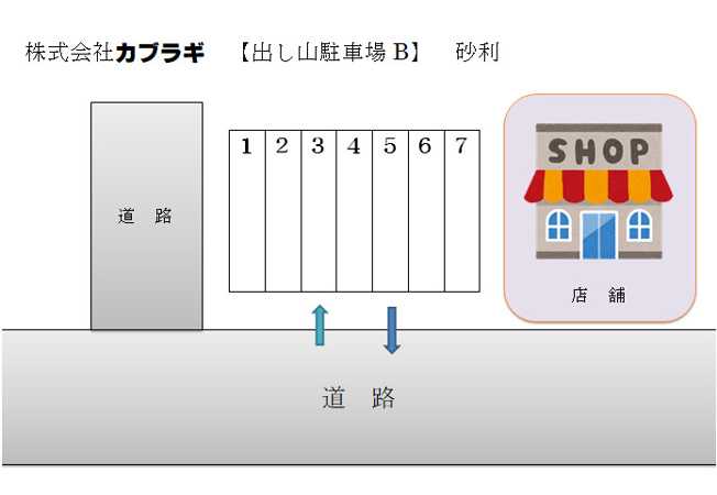 【区画図】 | 出し山駐車場B