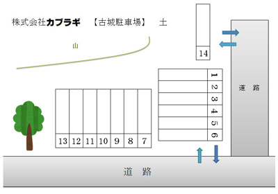 【区画図】 | 古城駐車場