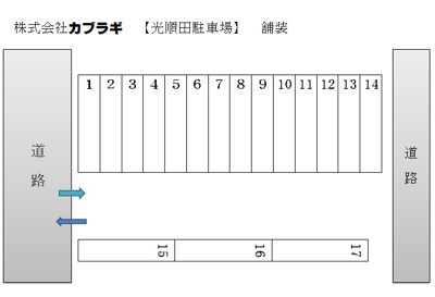 【区画図】 | 光順田駐車場