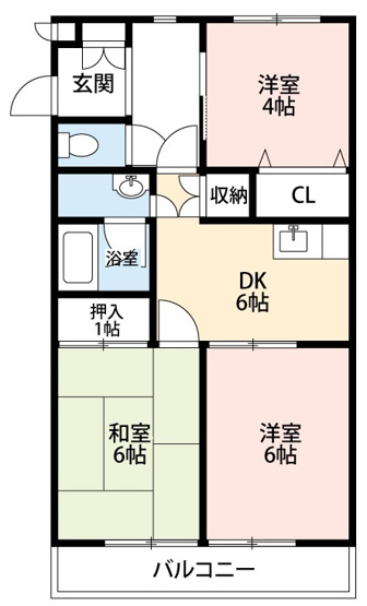 【間取り】 | サニープレイスＫＯＢＡＹＡＳＨＩ Ａ棟