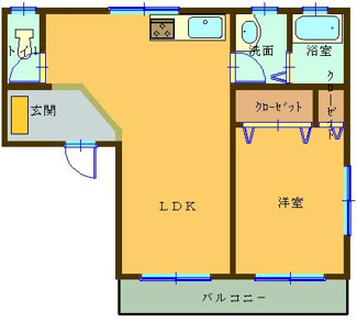 【間取り】 | メゾンソレイユＢ