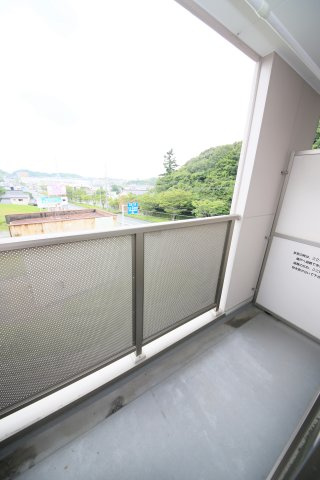 サンリッツ高宮Cのバルコニー