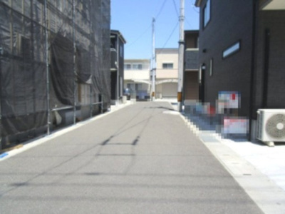 【前面道路含む現地写真】 | 高知市高須新木 新築売家 3SLDK | 接道前面北向き