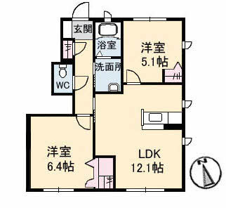 【間取り】 | シャーメゾンボヌールＣ